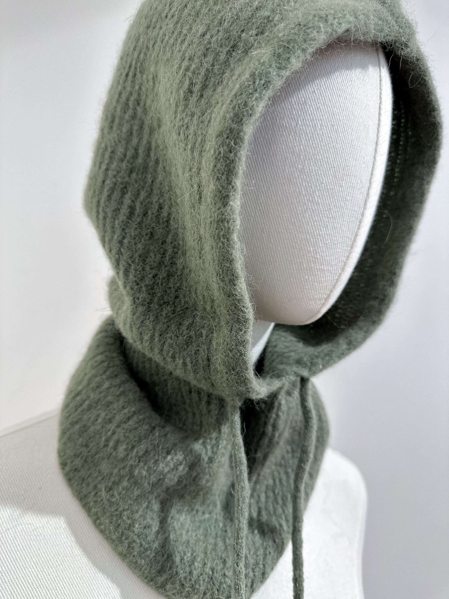 Cagoule en maille alpaga accessoire chaud hiver - Coline