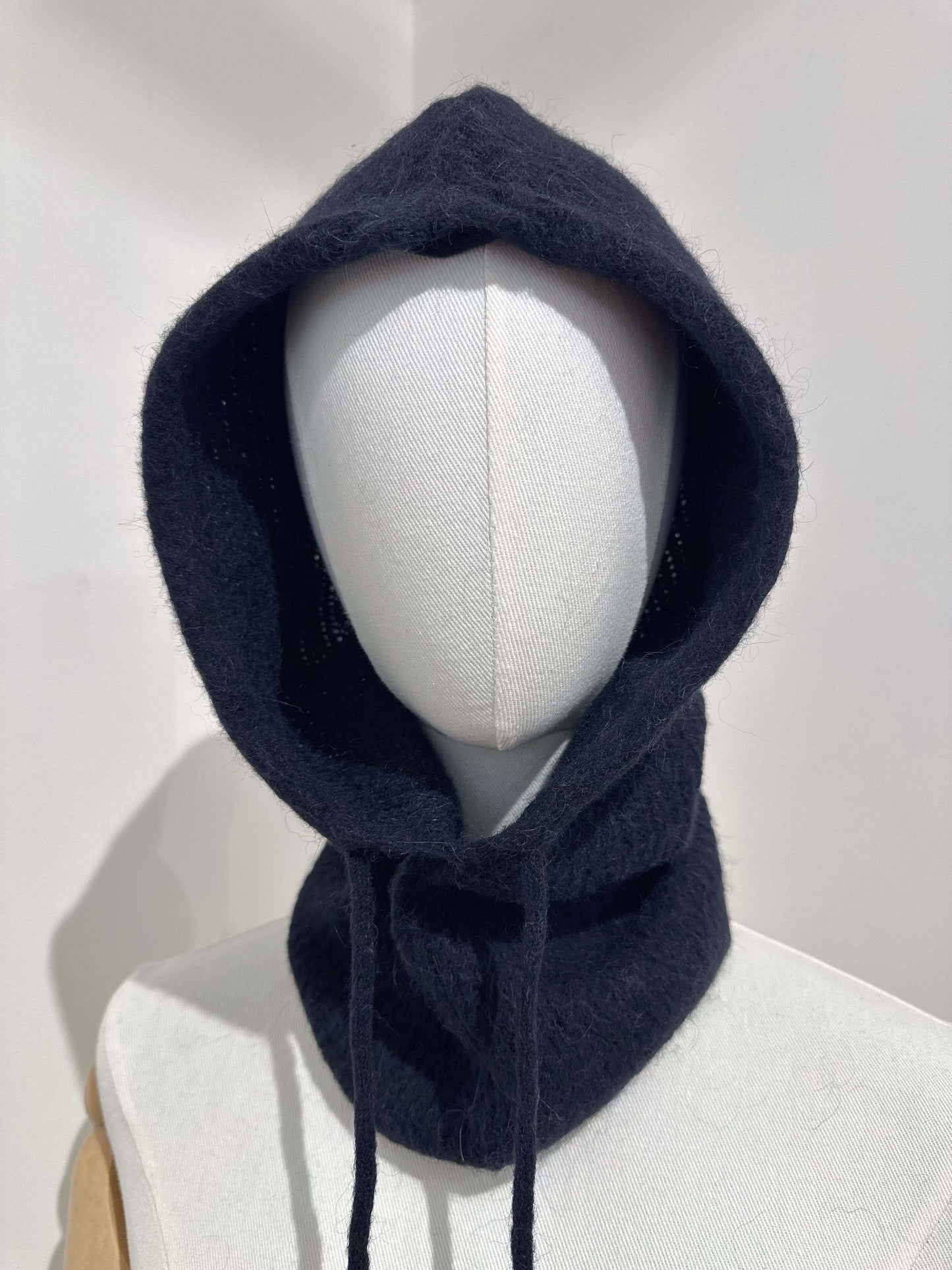 Cagoule en maille alpaga accessoire chaud hiver - Coline