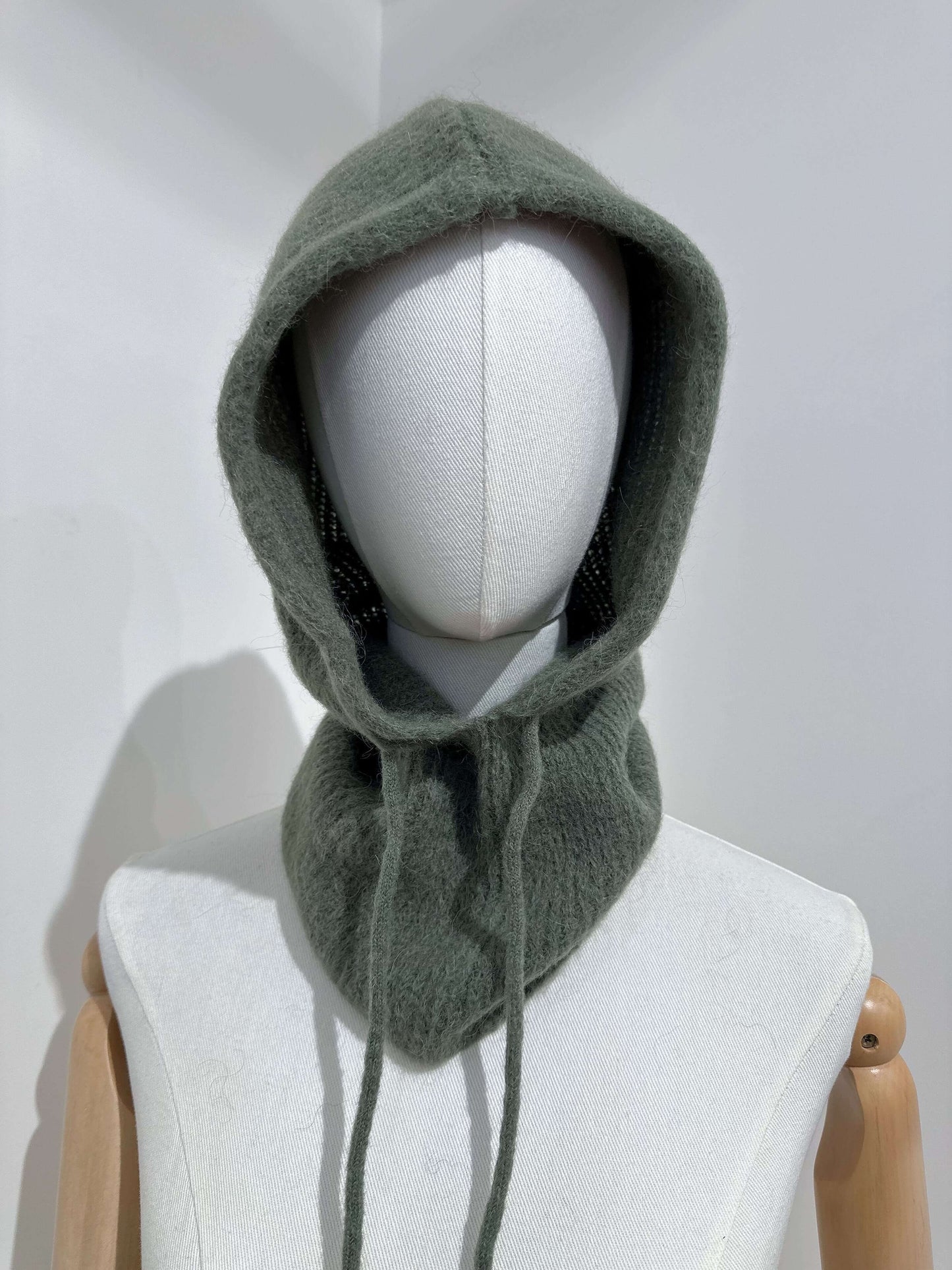 Cagoule en maille alpaga accessoire chaud hiver - Coline