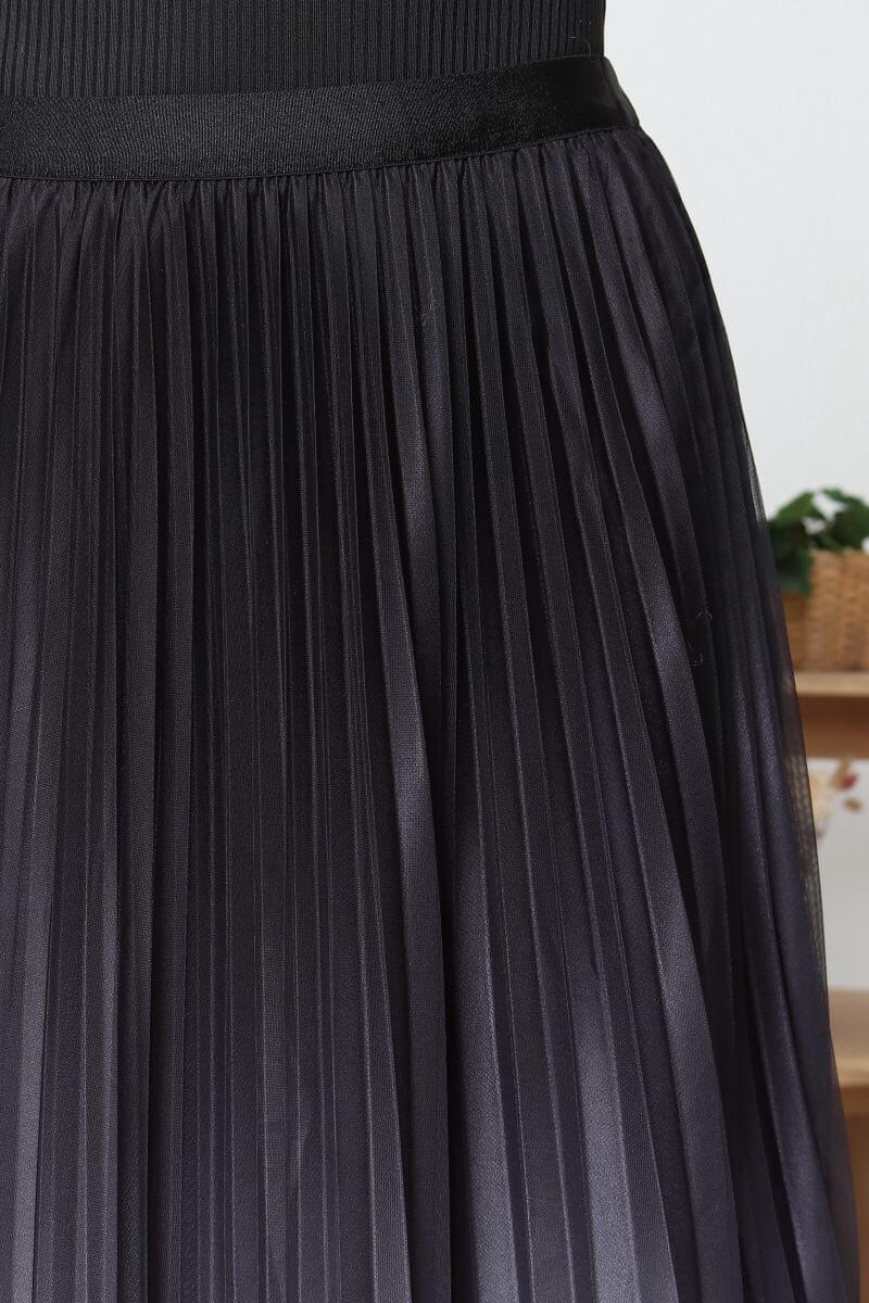 Jupe longue plissée longue femme dégradé taille unique - Cléa