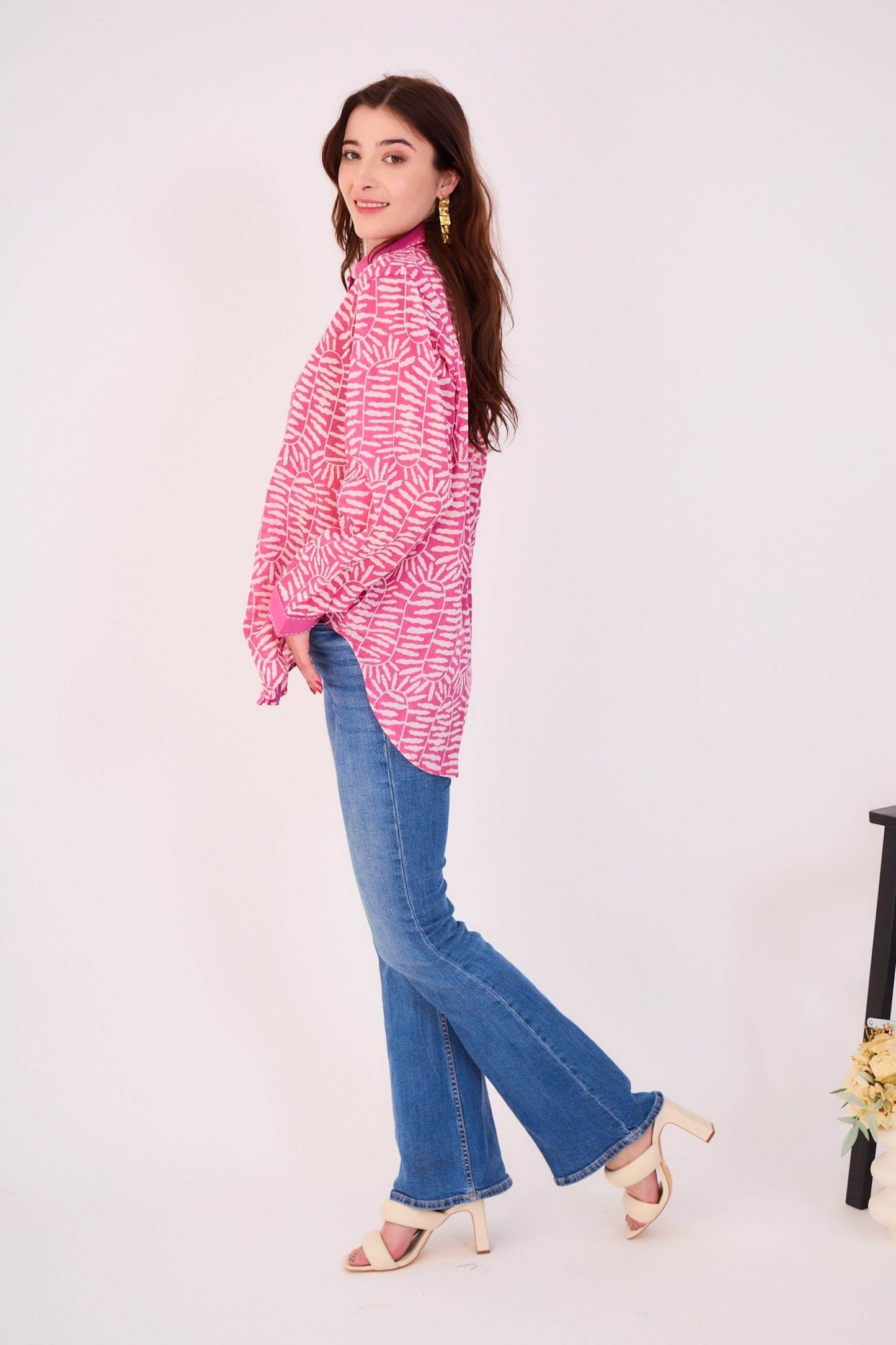 Chemise bohème à motif animalier - Orice