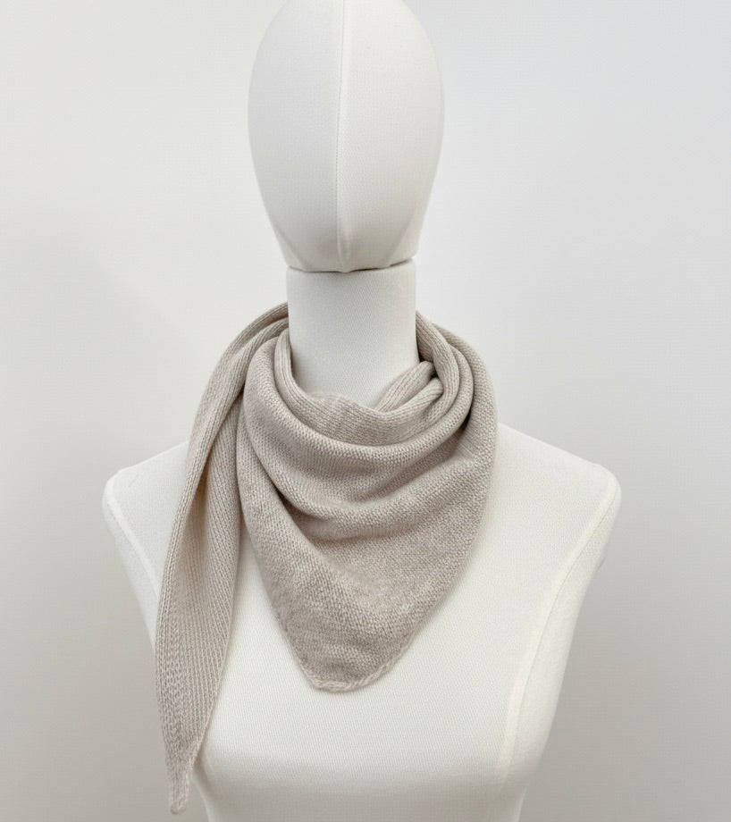Foulard rectangle cachemire - Blanc cassé