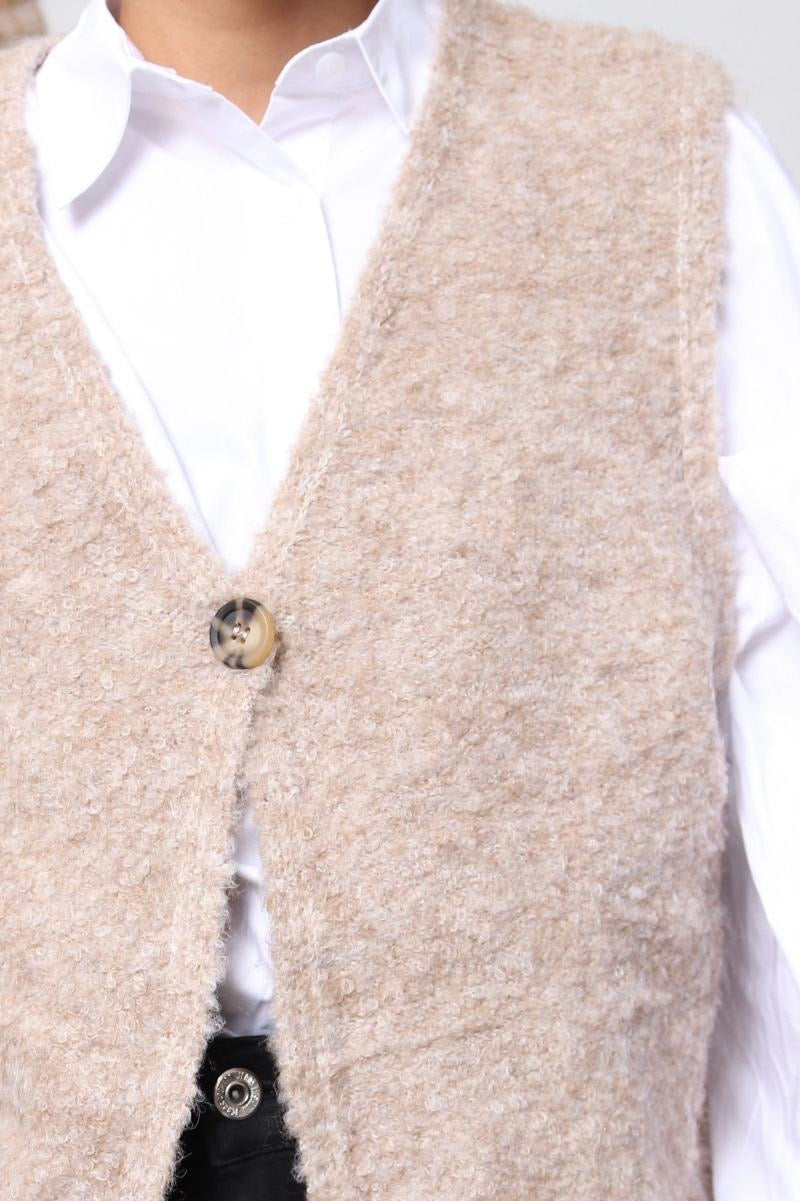 Gilet sans manche en maille - Célia