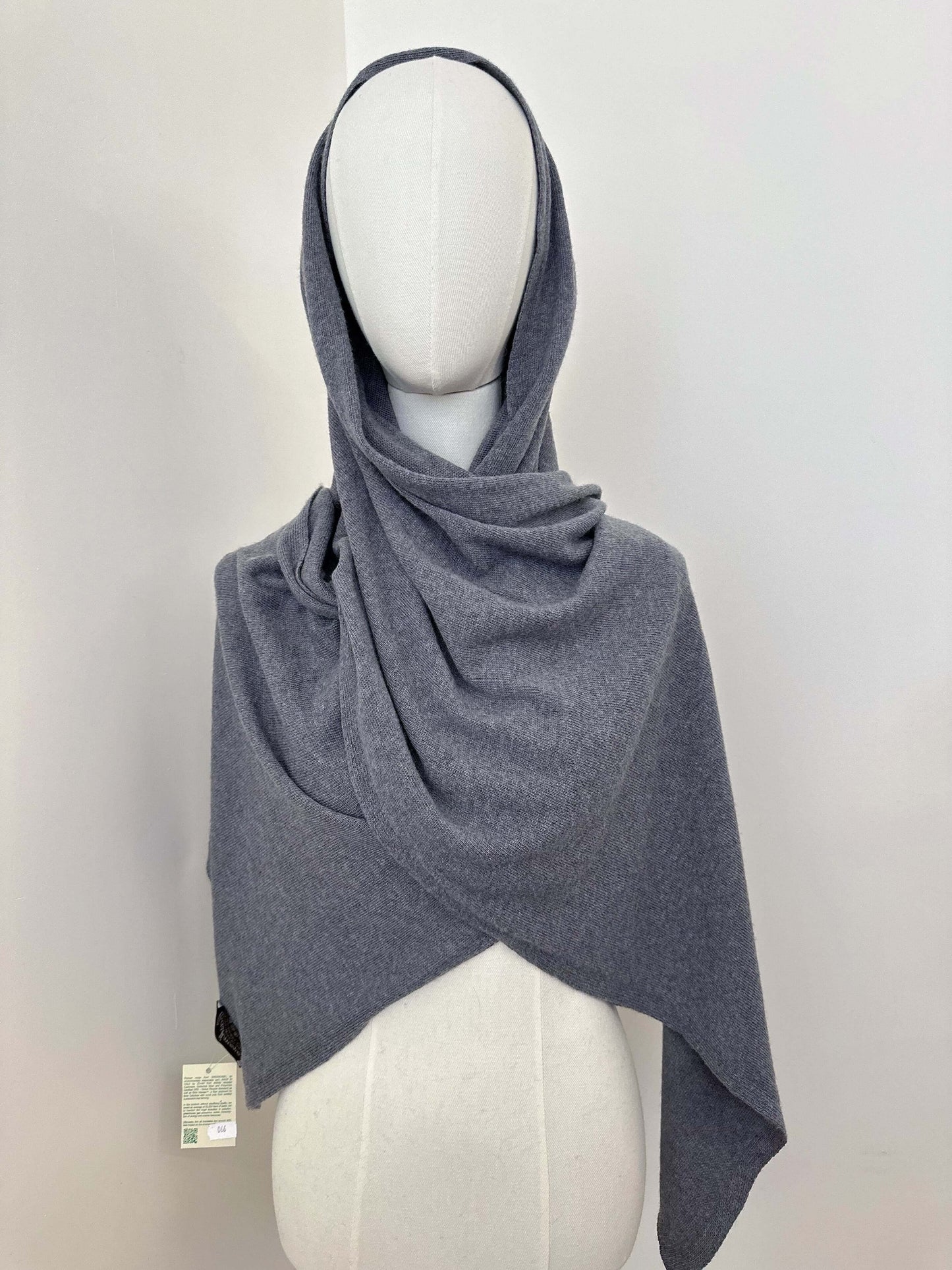 Écharpe maille cachemire gris foncé - Naika