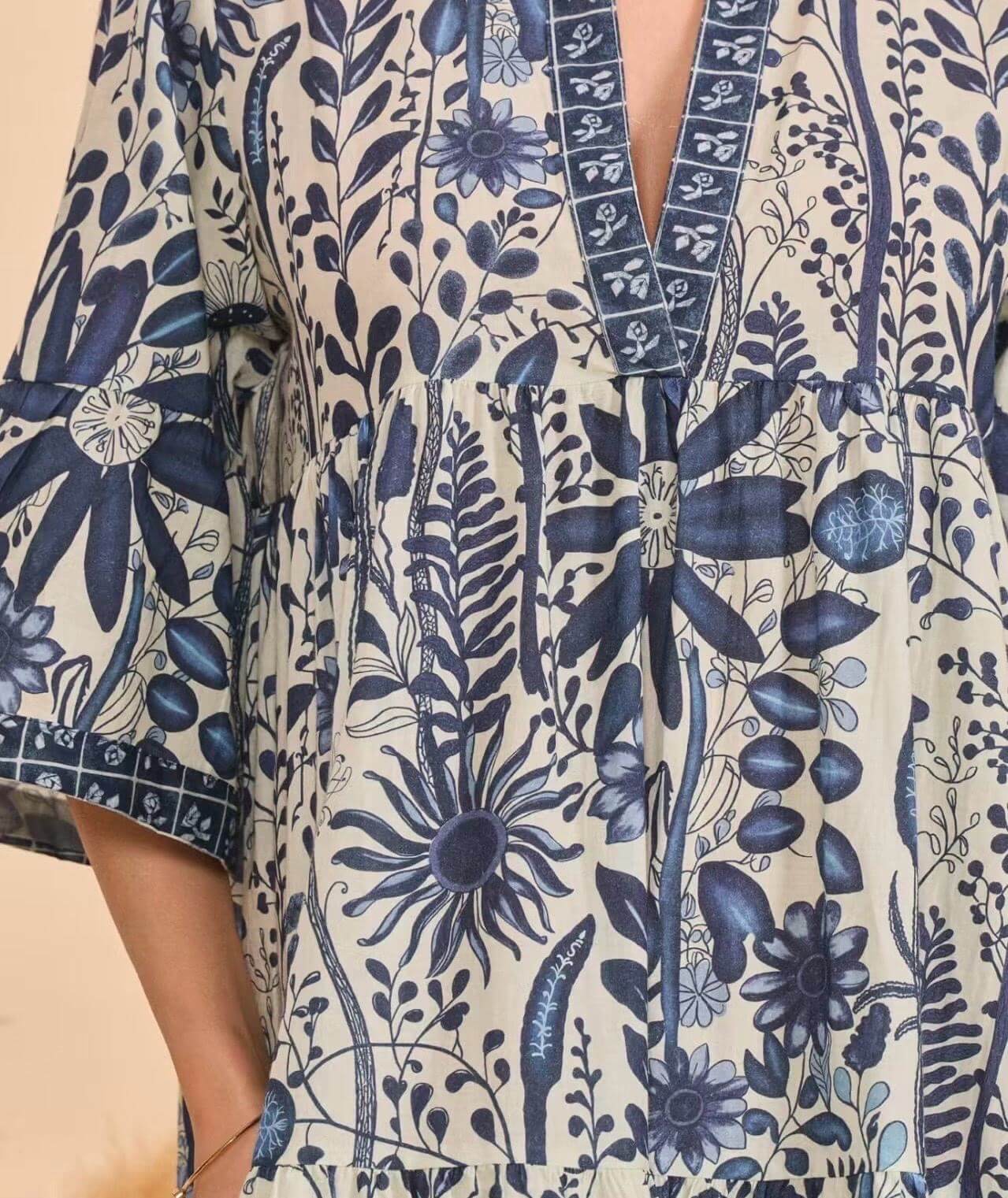 Robe longue batik floral coton - Orice Paris
