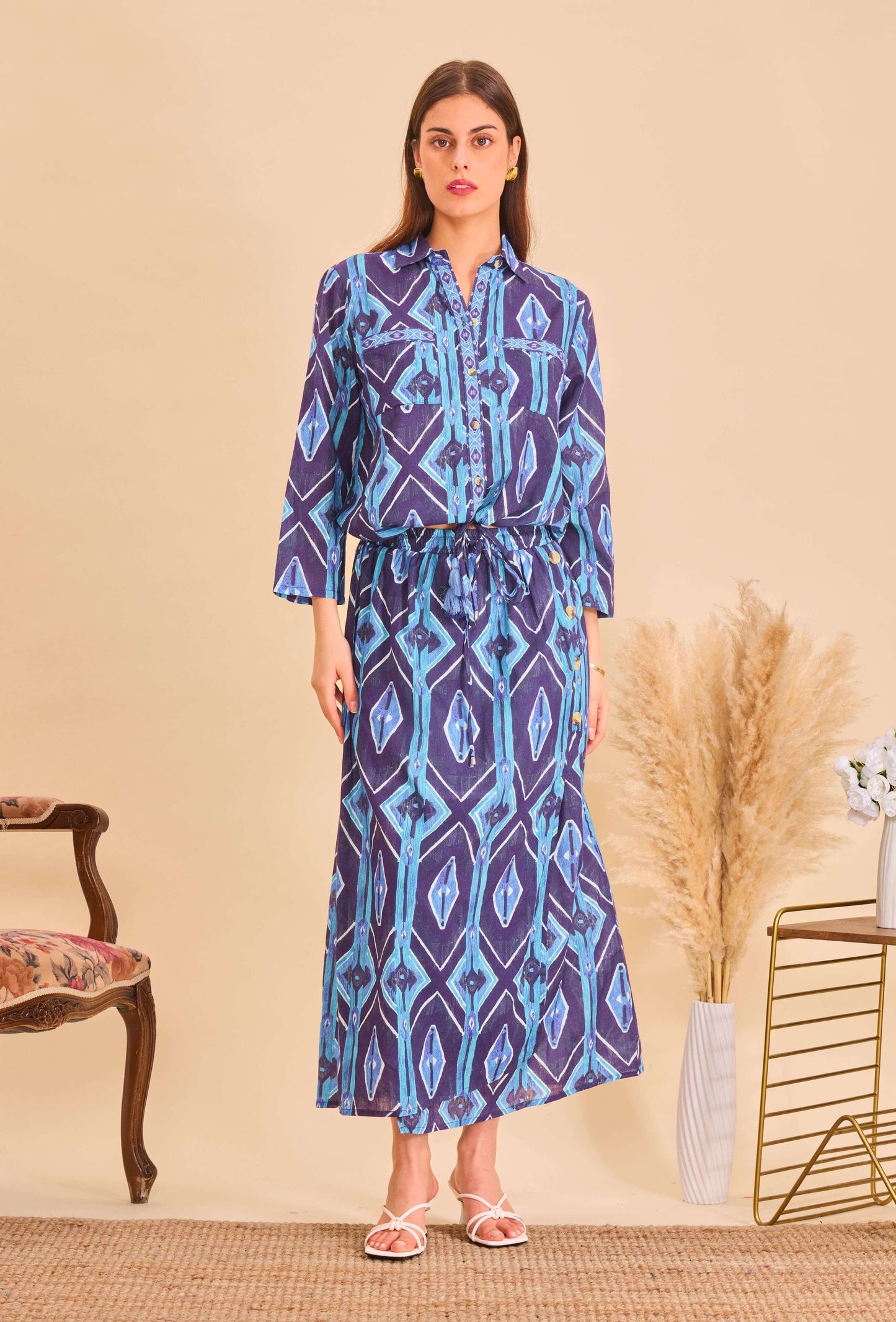 Jupe longue style batik - Orice Paris