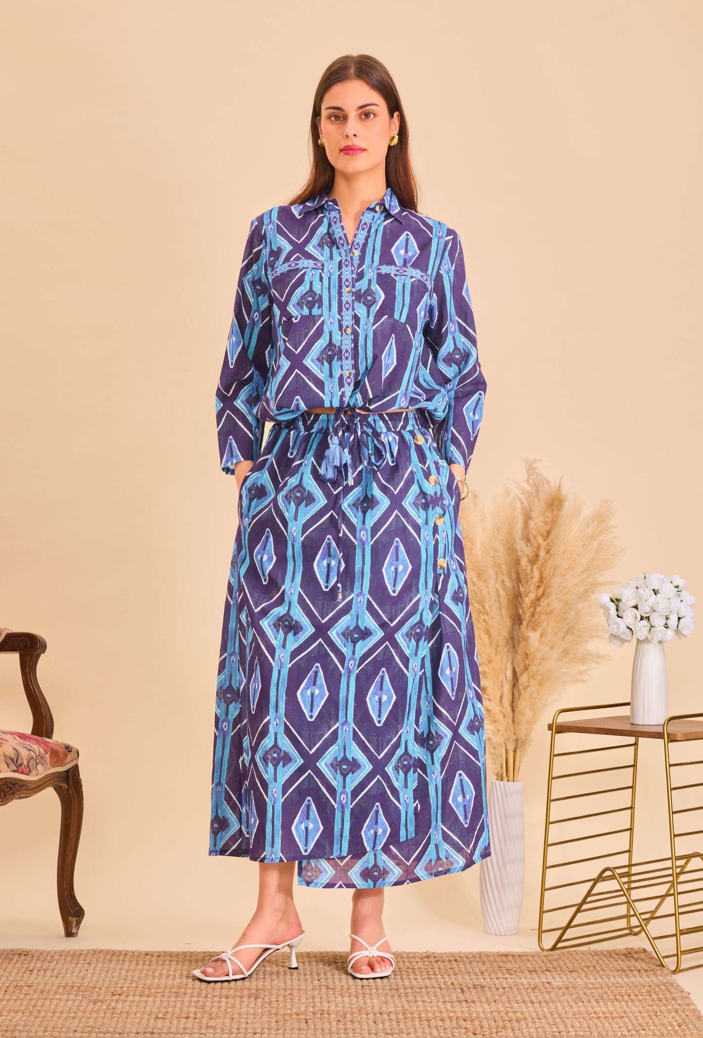 Jupe longue style batik - Orice Paris