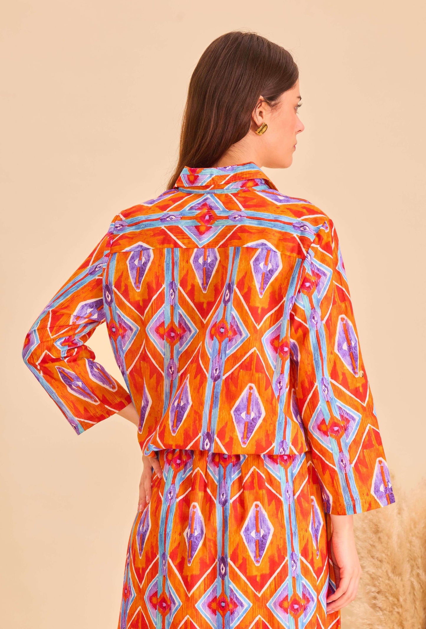 Chemise courte batik coton - Orice Paris