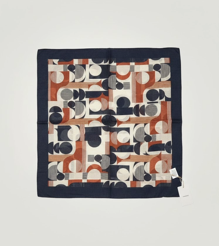 Foulard carré en coton doux et léger - Accessoire mode femme