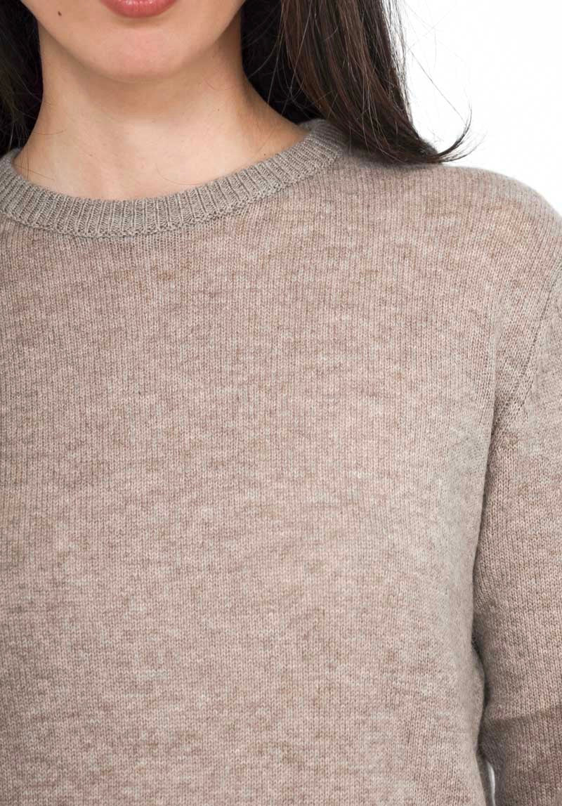 Pull over col rond maille fine Cachemire - Orice