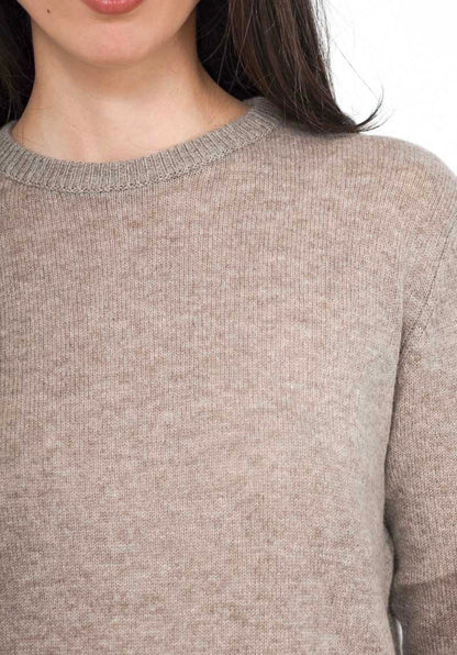 Pull over col rond maille fine Cachemire - Orice