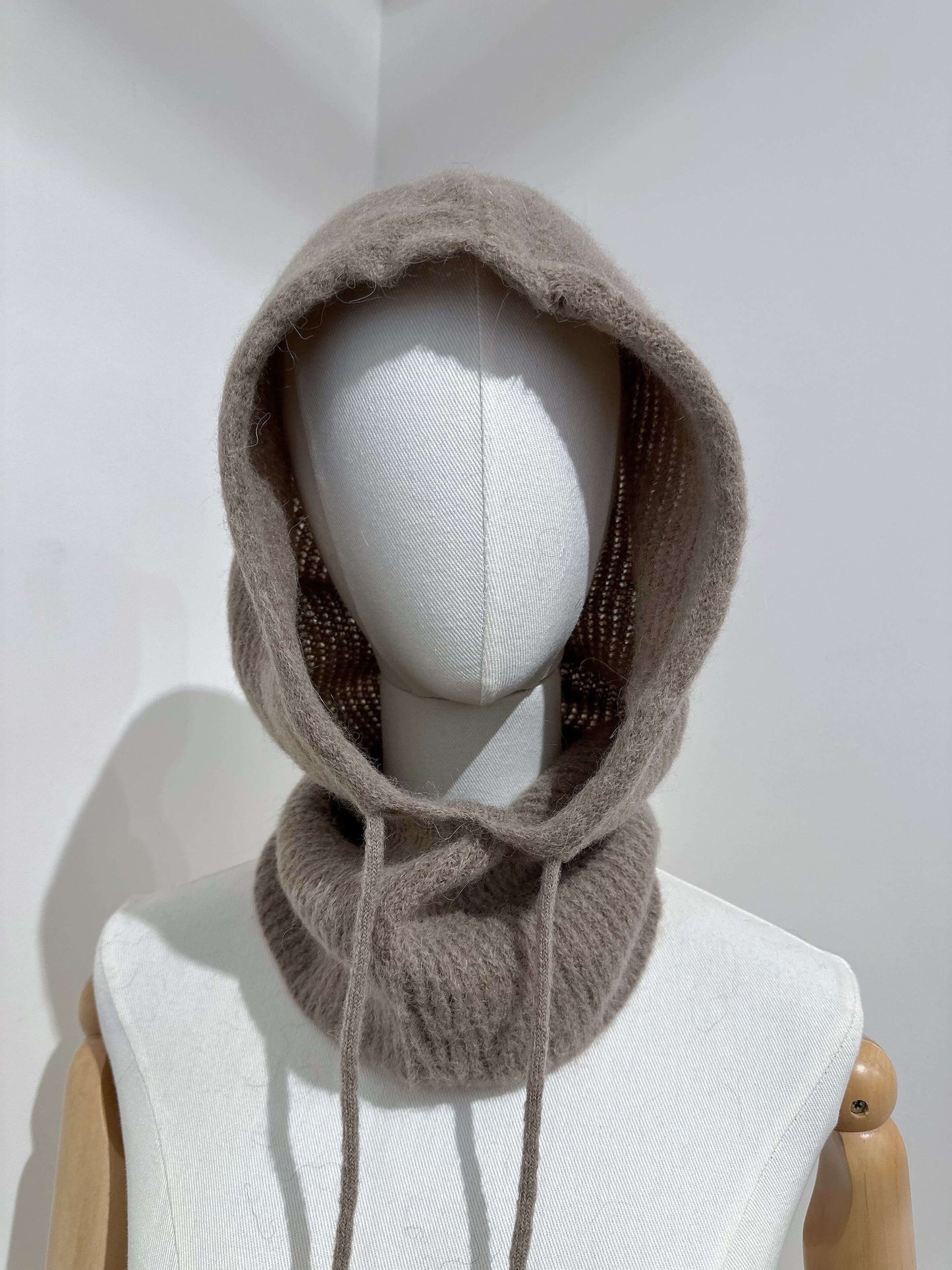 Cagoule en maille alpaga accessoire chaud hiver - Coline