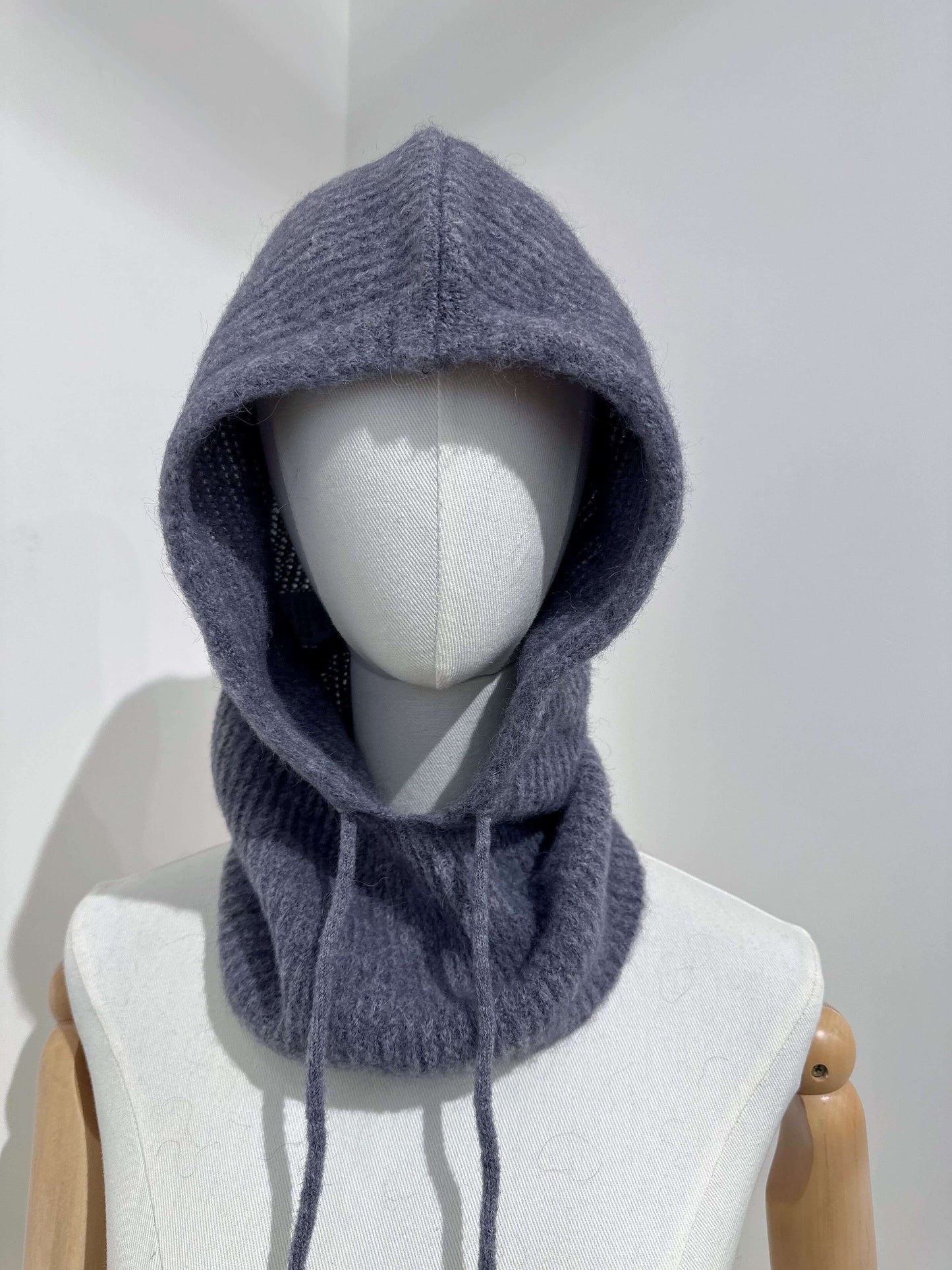 Cagoule en maille alpaga accessoire chaud hiver - Coline