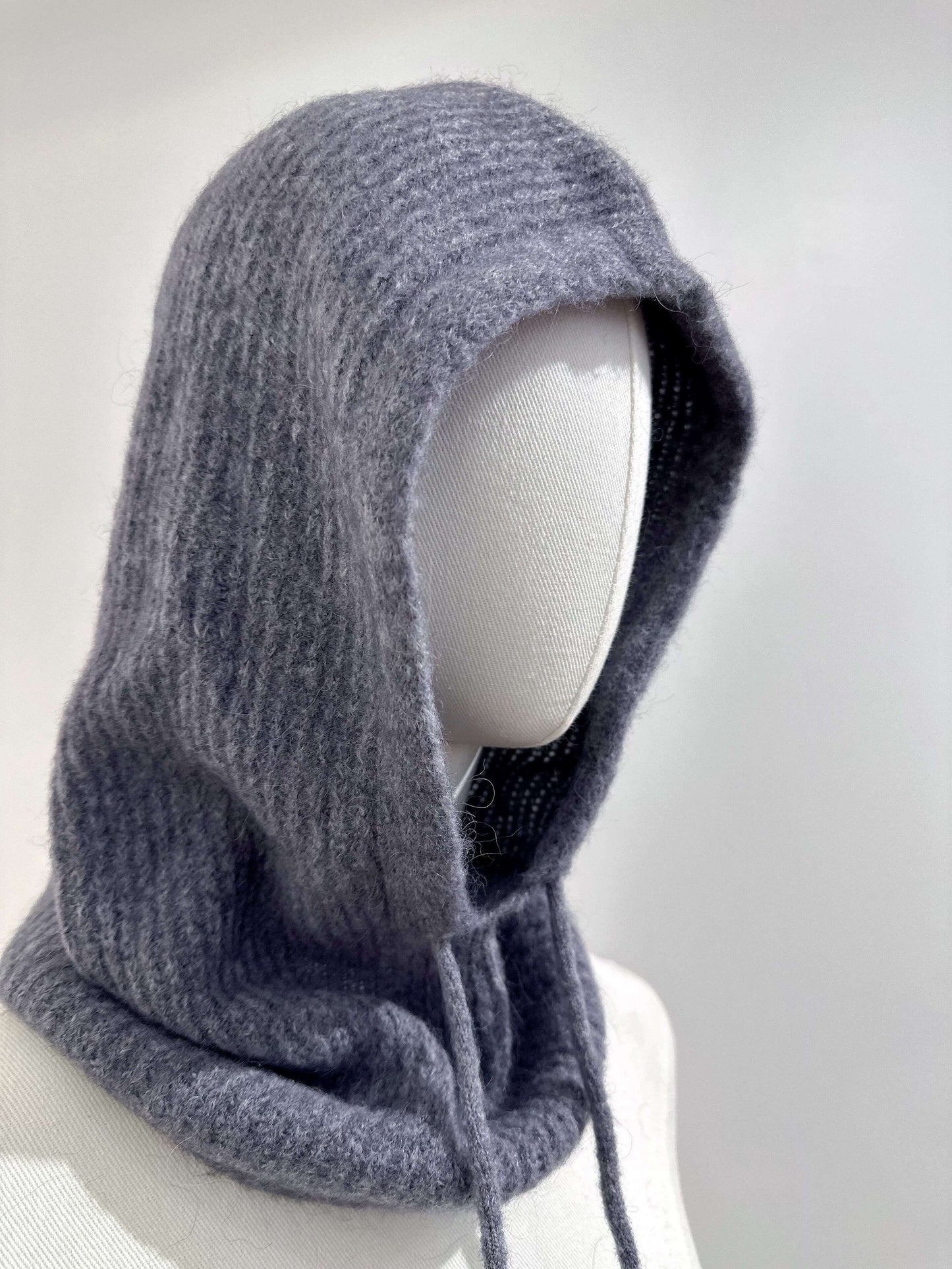 Cagoule en maille alpaga accessoire chaud hiver - Coline