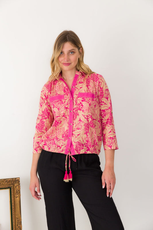 Chemise en coton imprimé Jasmine - Orice