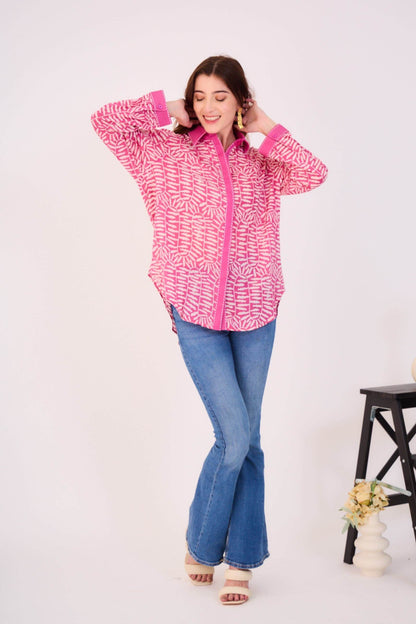 Chemise bohème à motif animalier - Orice