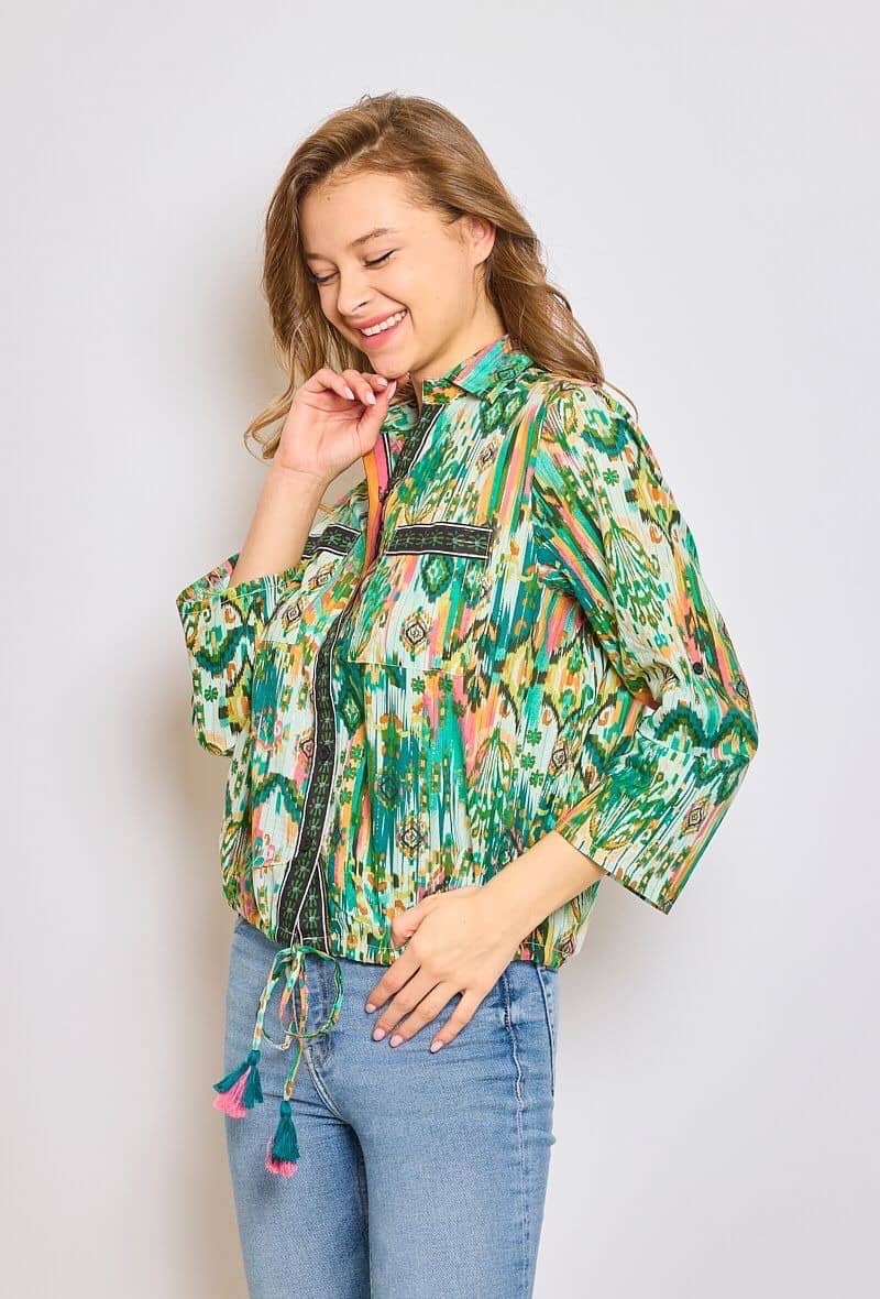 Chemise en Lurex coton 