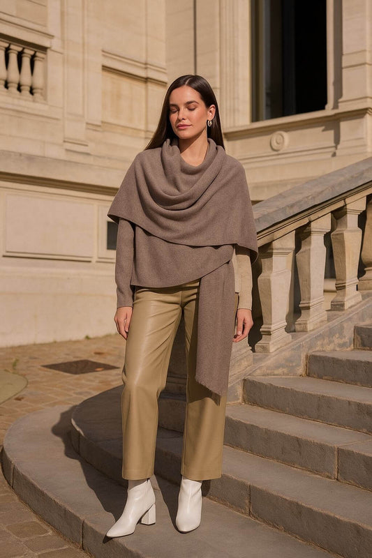 Poncho en cachemire femme Bohème chic - Yarah