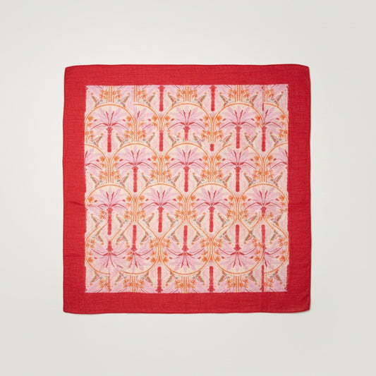 Foulard carré en coton doux et léger  - Accessoire mode femme