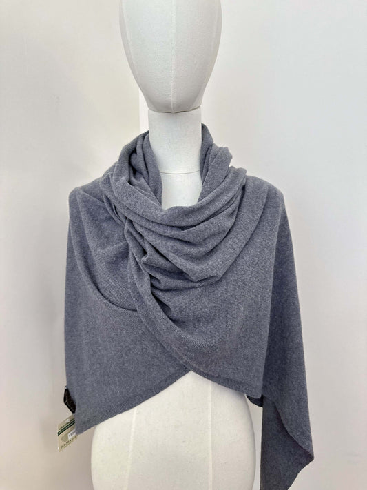 Écharpe maille cachemire gris foncé - Naika