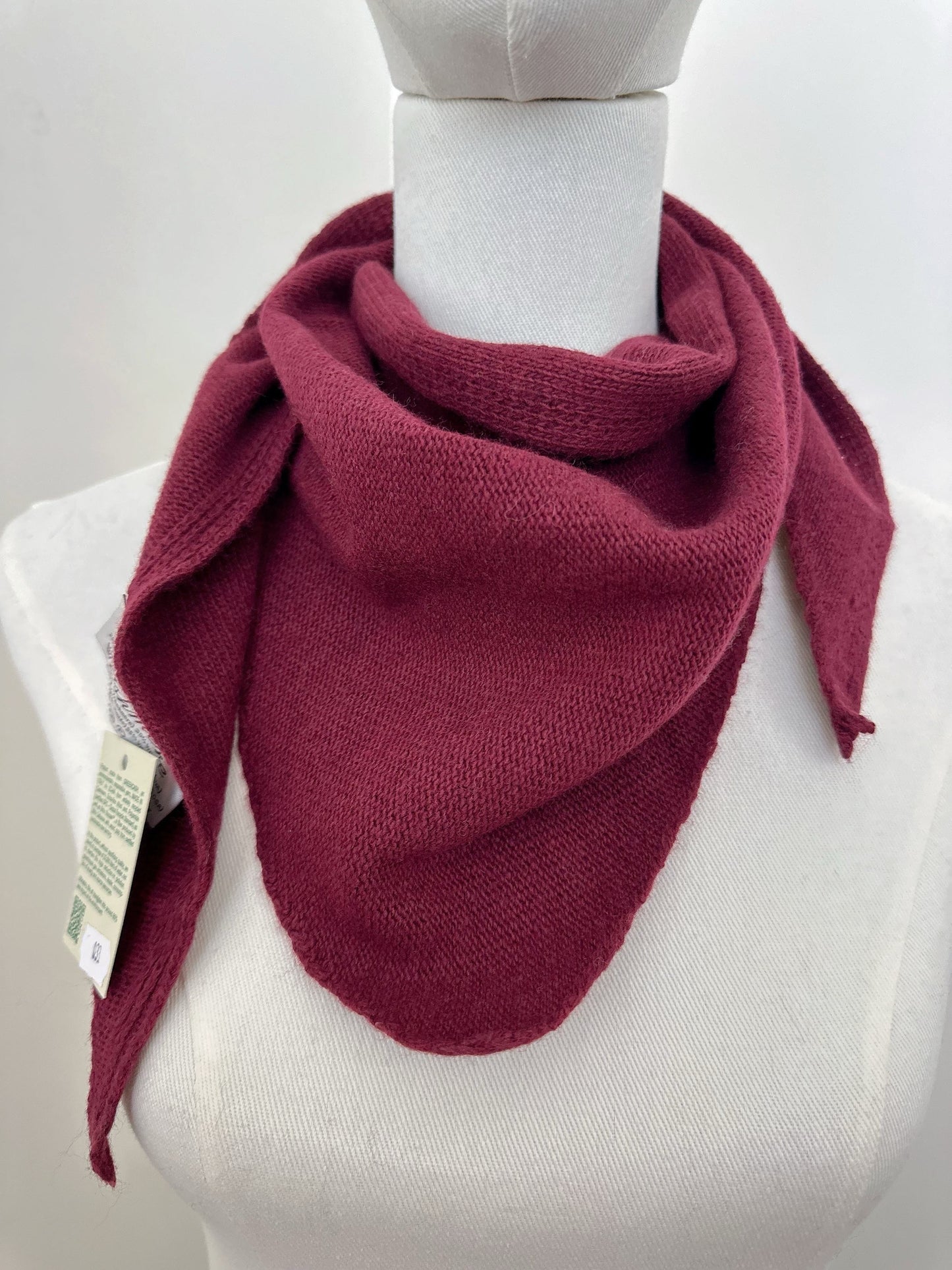 Foulard en maille cachemire - Bordeaux