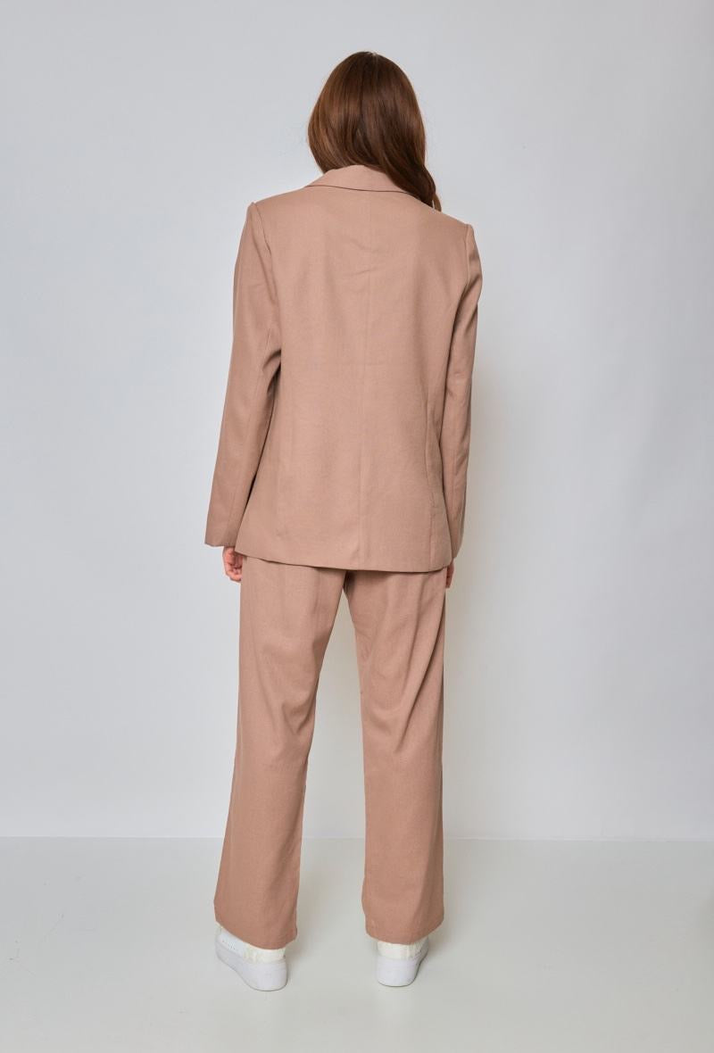 Pantalon tailleur fluide à pince en Lin - Orice