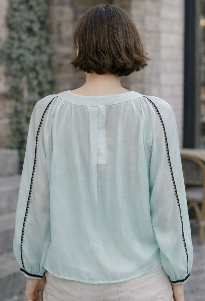 Blouse femme en lyocell pastel