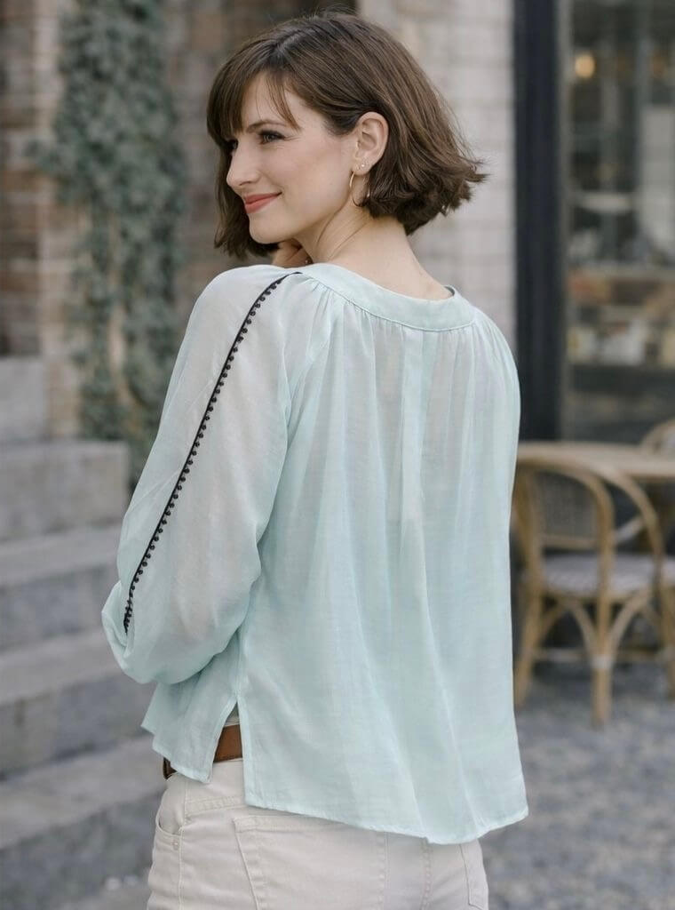Blouse femme en lyocell pastel
