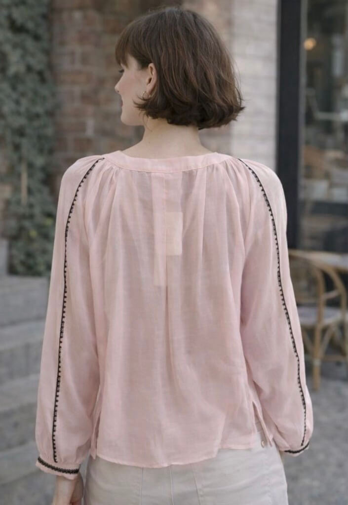 Blouse femme en lyocell pastel