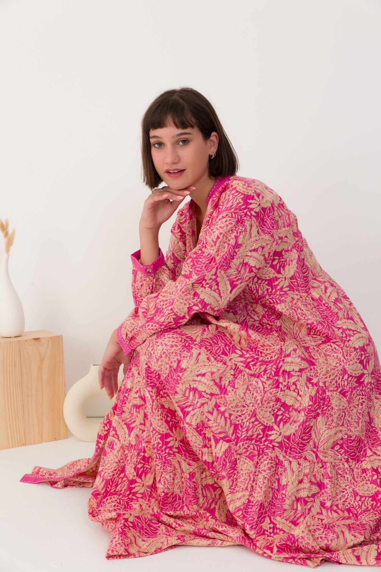 Robe chemise bohème Nolie - Orice
