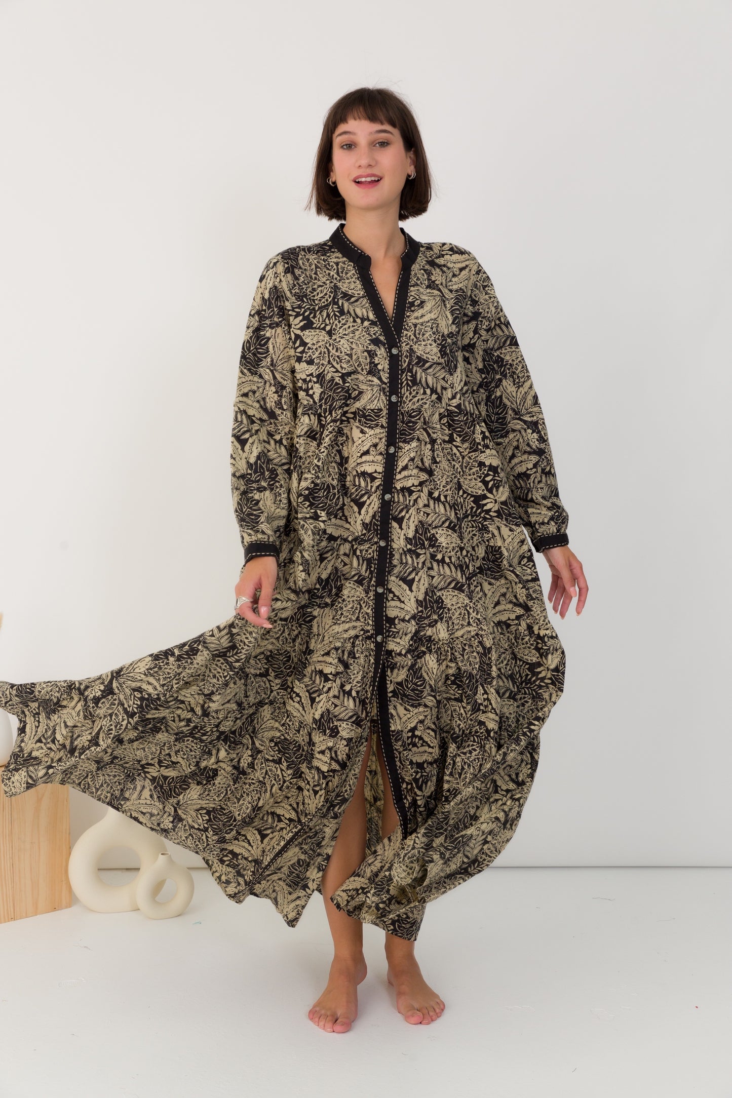 Robe chemise bohème Nolie - Orice